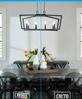Comparison of lighting quality using dimmable LED filament candle bulbs over dining table, showing color rendering index differences.