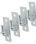 Heavy Duty Wall Mount Gate Hinges With 12.7mm Hole And Screws 4 Pieces Weather Resistant Iron Gate Hardware For Wood Or Metal Fences Multipurpose Post Hinge Kit For Outdoor Use, 4pc silver