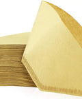 Natural Unbleached No 2 Cone Coffee Filters, 300 count, tear resistant, stacked view, fits all drip coffee makers