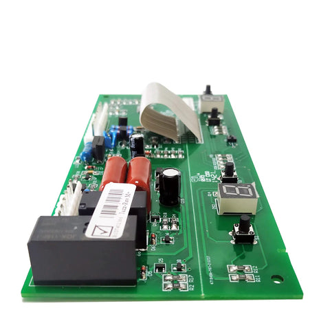 Close-up of Beefed-Up W10503278 Refrigerator Control Jazz Board M Plus For Whirlpool Maytag, showing components and circuitry.