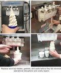Tune Up Kit For Soft Serve Machines 336 338 339 754 774 791 794, FT X49463 4 1 Parts Compatible For Easy Maintenance And Peak Performance And Smooth Scoops For Home Use And Commercial Kitchens With Quick Install And Durable Build. soft serve machine dispensing ice cream