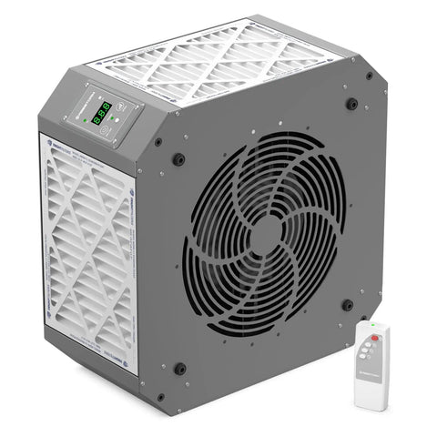 360 Degree Intake Air Filtration System For Woodworking With Built-In Ionizer, 1350 CFM Hanging Air Filter Display