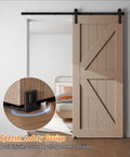 Bottom Sliding Barn Door Floor Guide With Adjustable U Shape Flush Flat Base, Wall Mount Barn Door Guide In Matte Black