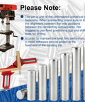 3mm By 20mm Stainless Steel Dowel Pins 304 Grade Cylindrical Locating Pins For Precision Alignment Easy Insertion Rust Resistant Durable For Tools Machinery And DIY Projects, shown with drill and clamp setup