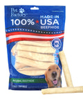 Pack of Made In USA Thick Beefhide Chews For Dogs Long Lasting Rawhide Bones Five Inch Chews Pack Of 22 From American Cattle USA