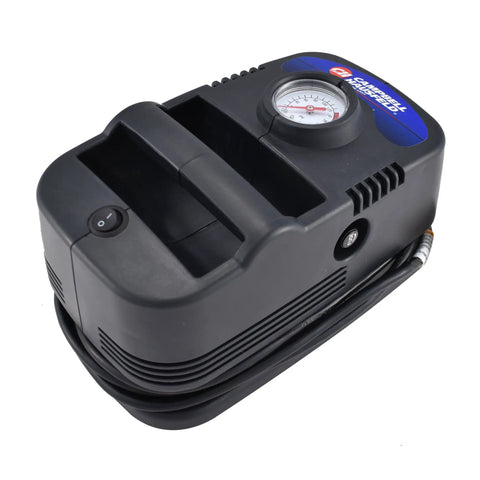 Portable 150 PSI Air Compressor For Cars Trucks And Bikes With 120V Power Built In Gauge Presta Adapter Inflator Needle And Quick Tire Inflation