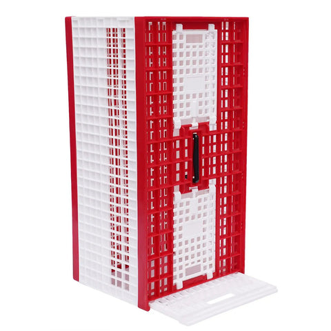 Foldable Plastic Transportation Pigeon Cage For Training And Racing 23.6 Inch Large Box With Three Access Doors and Ventilated Design
