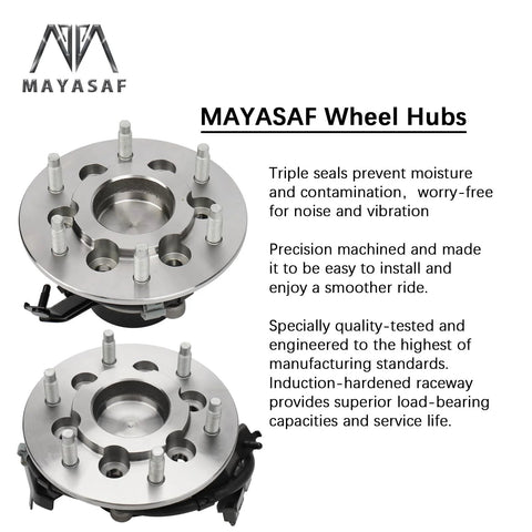 Front Wheel Hub Bearing Assembly Compatible With Chevrolet Colorado 2004 To 2008 RWD, GMC Canyon 2004 To 2008 RWD.