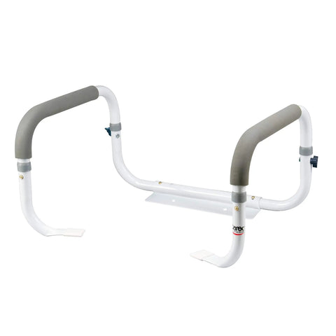Toilet Safety Frame With Adjustable Width One Size Fits Most Toilets 16 To 18 Inches Sturdy Grab Bars Support Up To 300lbs
