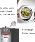 Large Diameter Stainless Steel Sink Strainer With Lid And Drain Filter Keeps Clogs Away In Kitchen And Bathroom Basket Catcher