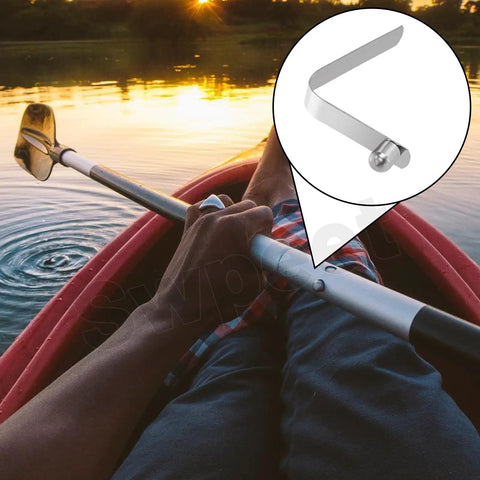 21 Piece Stainless Steel V Shaped Push Button Spring Clips Set In 7 Sizes For Tent Poles Kayak Paddles Umbrellas And Camping Gear