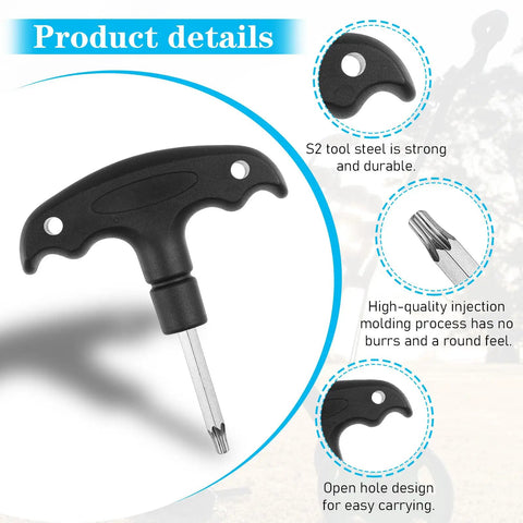 Adjustable Golf Wrench With Plastic Handle Stainless Steel Golf Driver Tool shown with detailed features and design.