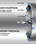 Heavy-Duty 6 Inch Concrete Hole Saw Kit With Tungsten Steel Wall Cutter Drill Bit Set showing triple-edged teeth design.