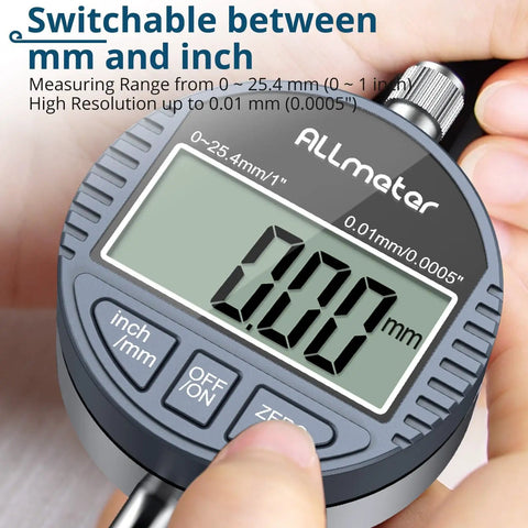Digital Table Saw Gauge With Dial Indicator 0-1 Inch Range CNC Machined Aluminum Bar for accuracy display