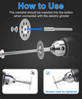 20-pack diamond cutting discs kit for Dremel rotary tools, 22mm blades with 4 mandrels and screwdriver (exploded view).