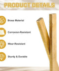 Beefy Brass Spur Gear And Gear Rack Set with product details highlighting brass material, corrosion resistance, and durability
