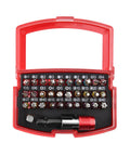 Dope 32-Piece Screwdriver Bit Set For Any Home DIY Job Includes Hex Slotted Phillips Torx Star Security Heads Plus Adapter And Locking Extension To Bust Furniture Assembly Easy.. red case with 32 S2 steel screwdriver bits