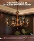 Clip On Chandelier Lamp Shades Set Of 2 For Candelabra Bulbs Black Metal Barrel Style With Dope Tree Pattern 4 x 7 x 6 Inch