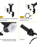 Instruction guide for assembling PWK 24mm Carburetor Throttle Assembly For Predator 212cc 196cc 200cc 224cc 6 5HP Engines