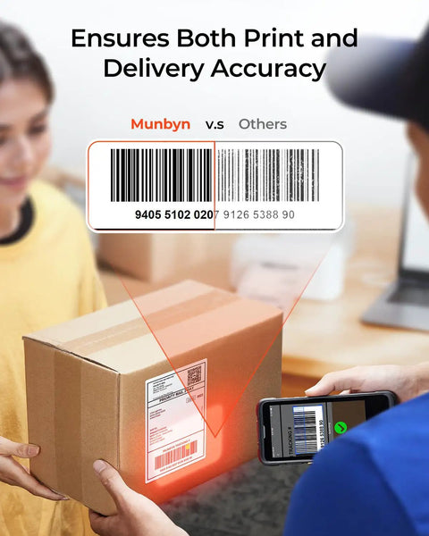 Bluetooth Thermal Label Printer For 4x6 Shipping Labels used for accurate package scanning and delivery