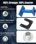 Rear Axle Bearing Puller And Installer Kit With ABS Tone Ring Adapter Plate components and material specifications