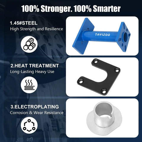 Rear Axle Bearing Puller And Installer Kit With ABS Tone Ring Adapter Plate components and material specifications