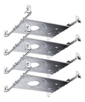 New Construction Mounting Plate For 3, 4, And 6 Inch LED Recessed Lights Kit With Extendable Hanger Bars, ETL Listed, 4 Pack