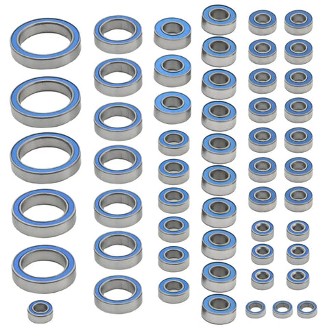 55 Piece Metal Ball Bearings Kit For Trx6 Rc Cars With Rubber Sealed Wheels Front Rear Axle Carrier 10th Scale Crawler G63 6x6 Heavy Duty Upgrade Set Built Tough To Smash Rough Terrain And Keep Roll Crisp