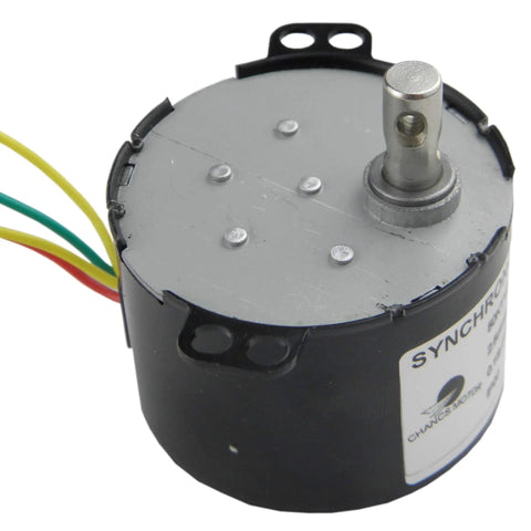 Permanent Magnet Synchronous Micro AC Motor With Mini Gearbox 110V 30 to 36 RPM High Torque Low Noise CW CCW Precision Drive for Robotics