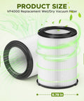 2 Pack Replacement Filter For Wet Dry Vacuums 5-20 Gallon And 6-9 Gallon Models Compatible With 17816 9-17816 Works Great And Keeps Suction Strong