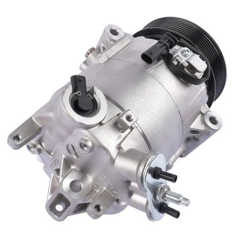 Heavy Duty AC Compressor Direct Bolt Replacement For Buick LaCrosse And Regal 2012 To 2016 2.4L Engine, detailed view of unit.