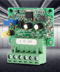 Plug And Play PWM To Analog Converter Module For PLCs, 3.3V to 0-10V output, displayed in industrial setting