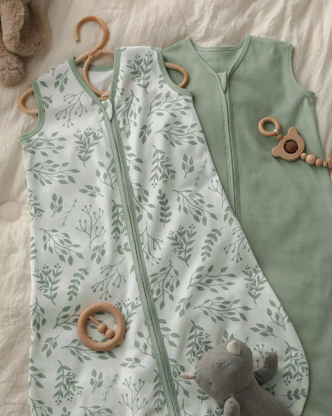 Baby Sleep Sack 0-6 Months Wearable Blanket Pack of 3 100% Organic Cotton GOTS Certified With Smooth Two Way Zipper TOG 0.5