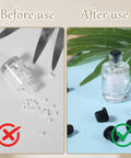 Before and after using 50 Piece Silicone Rubber Hole Plug Kit With 5 Sizes 4mm 5.5mm 7.5mm 8.3mm 9.5mm T Shaped Plugs