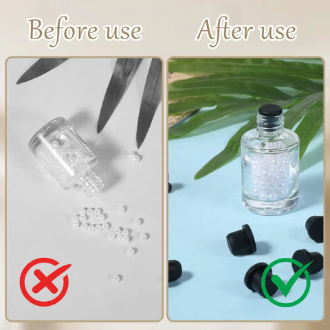 Before and after using 50 Piece Silicone Rubber Hole Plug Kit With 5 Sizes 4mm 5.5mm 7.5mm 8.3mm 9.5mm T Shaped Plugs