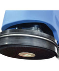 Close-up of the pad driver on Boss Level Clean Electric Walk Behind Floor Scrubber For Commercial Cleaning, 20 Inch Cleaning Path