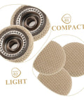 10 Piece Auto Headliner Repair Kit With Rivets Tool For Quick Install On Car Roof Sagging Interior Ceiling Repair Universal Fit And Durable Buckle Repair For Easy DIY Car Interior, close-up of rivet and fabric texture.
