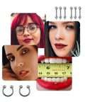 84 Piece Body Piercing Kit With 14G And 16G Jewelry For Nose Tongue Lip Ear Eyebrow Belly Button Cartilage Tragus Jewelry Display