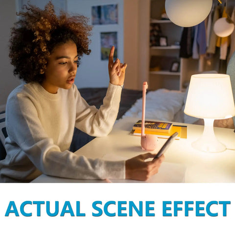Person reading by table lamp using Three Way LED A19 Light Bulbs With 30W 70W 100W Equivalents Crisp Daylight 5000K E26 Base