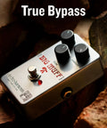 Ram's Head Big Muff Pi Fuzz Pedal With True Bypass And Battery Included, Vintage Look And Graphics, Classic Articulate Tone, Rich Sustain,