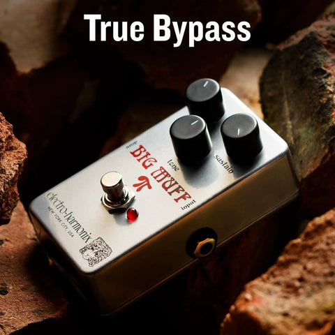 Ram's Head Big Muff Pi Fuzz Pedal With True Bypass And Battery Included, Vintage Look And Graphics, Classic Articulate Tone, Rich Sustain,