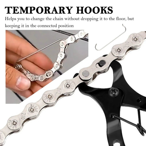 2 In 1 Bike Chain Tool With Return Spring Two Way Arc Snap Design For Quick Dismantling And Installing Master Link Pliers