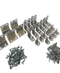 Heavy Duty L Shaped Corner Brackets Set With Three Sizes Built Tough Metal Includes 80 Screws And 80 Self Tapping Screws shown