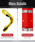 440 Lb Electric Hoist Winch With Remote Control, Compact Mini Overhead Lifter featuring yellow practical sling and red portable brackets.