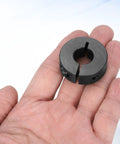 Four Piece Split Shaft Collar Set With 14mm Bore And 35mm Outer Diameter 12mm Thick Carbon Steel Black Oxide Lock Collar