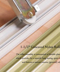 Sliding Mirror Door Rollers Assembly For Closet Doors With 1-1/2 Inch Nylon Concave Wheels And 2-1/2 Inch Hole Centers, Top Adjustable