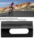 Cyclist on road with Front Derailleur Hanger Hook With Mounting Screws For Road Bikes Aluminum Alloy Derailleur Mount Adapter shown.