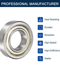 HiPicco R16ZZ deep groove ball bearing, bore 1 in, outer diameter 2 in, width 1/2 in, chrome steel, double shielded