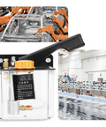 Manual Right Hand Lubricating Pump For CNC Machine Tools 650CC Capacity with Small Piston and 4mm Outlet in a workshop setting