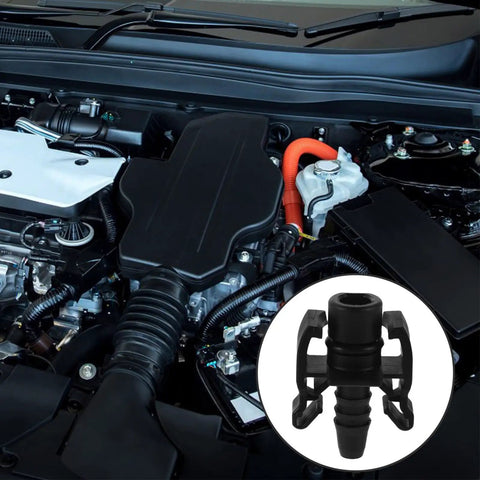 Badass Heavy Duty Quick Connect Heater Hose Connector For Radiators And Aux Tanks Heat Resistant Coolant Fitting in engine bay.